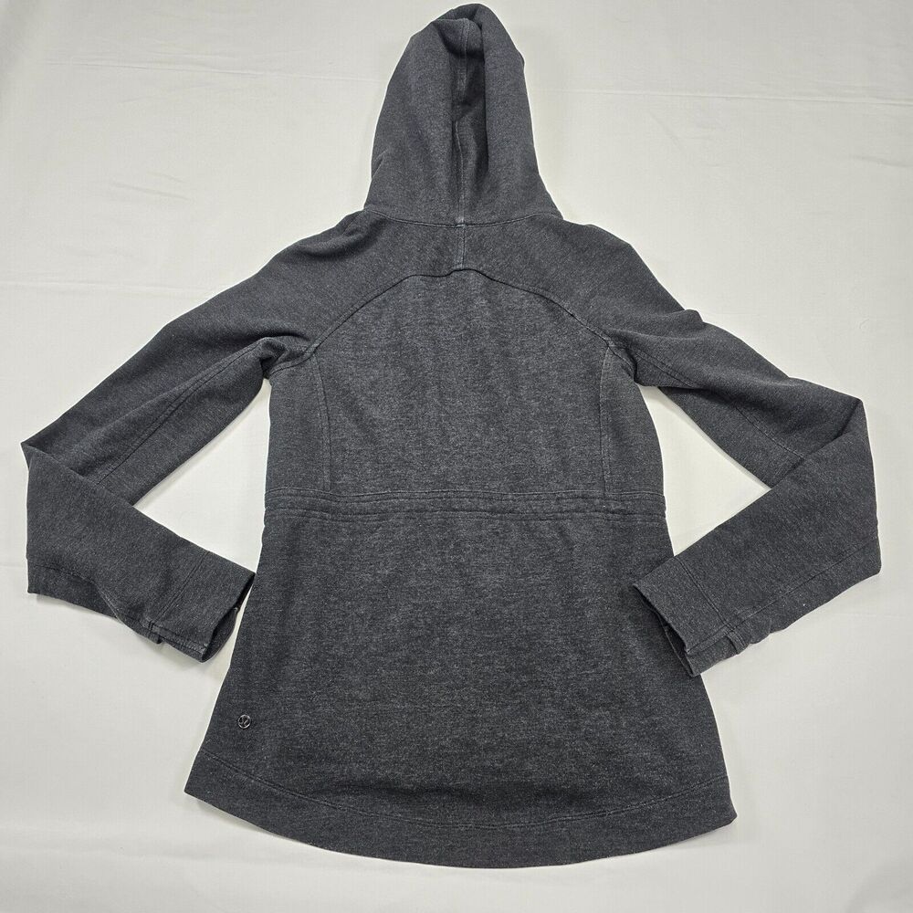 Lululemon Athletica Women's Gray Full Zip Hoodie Jacket Size 2 - Picture 2 of 10